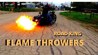 FLAME THROWERS on a HARLEY DAVIDSON OH Yeah MUST WATCH [upl. by Hudson]