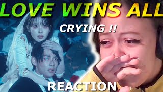 CRYING   IU Feat V from BTS LOVE WINS ALL  REACTION [upl. by Arlana]