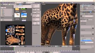 Timelapse Create Texture for Giraffe  Part 2 of 5  Body [upl. by Hanleigh146]