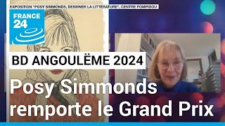 Festival de la BD dAngoulême 2024  la Britannique Posy Simmonds remporte le Grand Prix [upl. by Eibor]