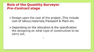 Quantity Surveying Introduction session 15th July 2024 [upl. by Gerstner166]