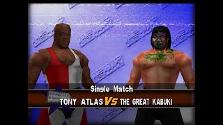 World Class Championship Wrestling 64 12 Matches  Tony Atlas vs The Great Kabuki [upl. by Lletnahs578]