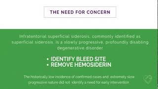 Infratentorial superficial siderosis iSS Instructional Slide Presentation [upl. by Llennhoj]