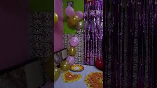 New born baby girl ke liye welcome decoration [upl. by Eniad968]