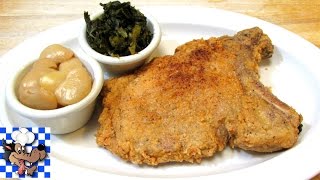 Southern Fried Pork Chops  Pork Chop Recipe [upl. by Aryahay]