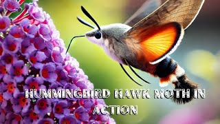 Hummingbird Hawk Moth In Action [upl. by Larochelle]