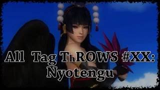 Dead or Alive 5 Last Round  All tag ThROWS 20 Nyotengu HD Ares Colossus [upl. by Dnomed668]