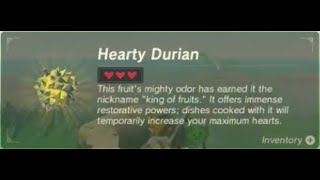 Hearty Durian  Farming Location 1  Zelda BOTW [upl. by Eliam]