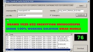 Huawei Y625u32 Encryption Unsuccessful Error 100 working solution [upl. by Ayikat]