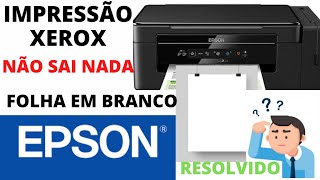 🖨IMPRESSORA EPSON NÃO IMPRIME FOLHA SAI EM BRANCO [upl. by Gally647]