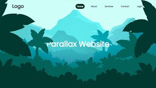 Parallax scrolling website using Html amp Css amp Js  How to create a website using Js [upl. by Anitnerolf]