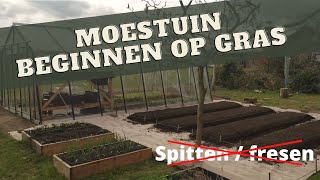 Moestuin beginnen op gras [upl. by Naujuj]