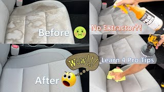 Pro Guide  How to Shampoo Car Seats No Extractor [upl. by Belier]