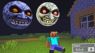 i Found Scary LUNAR MOON 😱 in Minecraft  Minecraft Lunar Moon [upl. by Pembroke]