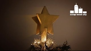 DIY wooden Christmas tree star [upl. by Yrohcaz]