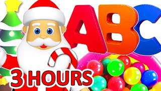 Kids Christmas Songs 3 Hours  Xmas Carols Collection  Jingle Bells Santa Claus Rudolf Frosty [upl. by Noble]