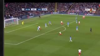 Gol de Falcao Manchester City 1 vs 1 As Monaco Champion league Octavos de final ida [upl. by Asereht]