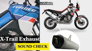 XTrail Exhaust Mistral Special Parts  Aprilia Tuareg 660 [upl. by Sikleb]