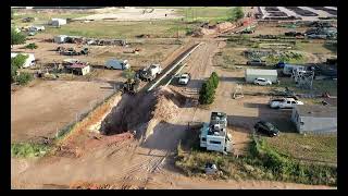 DRONE VIDEO  OIL amp GAS PIPELINE RIGHT OF WAY [upl. by Faustena]