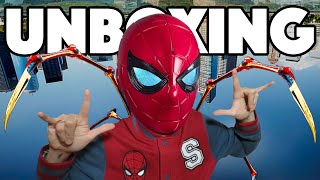 ¡ABRIENDO EL NUEVO CASCO DE SPIDERMAN DE HASBRO  NAVY [upl. by Murtha]