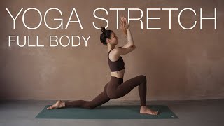 Ganzkörper Yoga Stretch  Fokus Hüfte Rücken Schultern  intensive Dehnung für mehr Flexibilität [upl. by Leong]