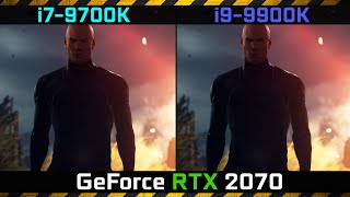 Core i99900K vs i79700K  Hitman  FPS Gaming Comparison Benchmark Test GeForce RTX 2070 [upl. by Naoh64]