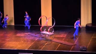 INCREDIBLE Peking Acrobats jump through rings and do crazy flips [upl. by Quinby695]