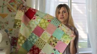 Patchwork Chain Piecing and Nesting Seams How To [upl. by Euqinoj]