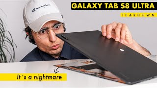 Galaxy Tab S8 ULTRA Teardown  Too Much to Deal With [upl. by Agon]