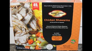 Mosul Kubba Brand Chicken Schwarma with Basmati Rice and Vegetables Review [upl. by Iadahs]