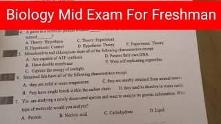 Biology mid exam for freshman [upl. by Jacoby]