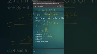 Imaginary roots of Quadratic Equation  lets solve this shall we [upl. by Adnertal604]