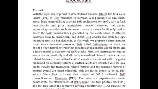 DeFiScanner Spotting DeFi Attacks Exploiting Logic Vulnerabilities on Blockchain [upl. by Gnem818]