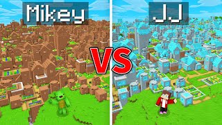 Mikey POOR Village vs JJ RICH Village Survival Battle in Minecraft Maizen [upl. by Roosevelt543]