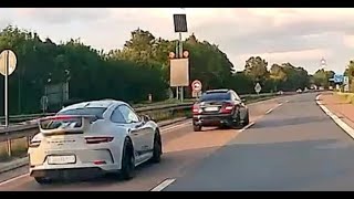 Tödlicher Porsche Unfall auf der A44 bei Unna [upl. by Anavlis496]