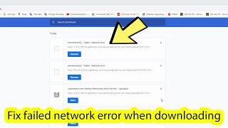 How to fix google chrome download failed network error [upl. by Hawkins109]