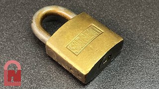 Vintage Sargent Padlock Picked [upl. by Benis]