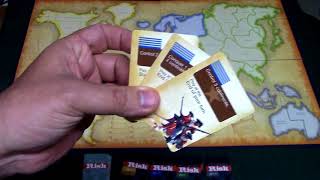 How To Play Risk Board Game With Mission Cards [upl. by Ahsiea]