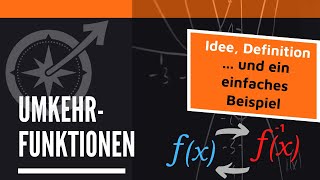 Was sind Umkehrfunktionen was bedeutet umkehrbar Beispiel  LernKompass  Mathe einfach erklärt [upl. by Helene]