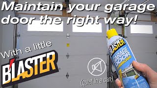 How To Properly Lubricate Your Garage Door DIY Garage Door Maintenance [upl. by Eittod]