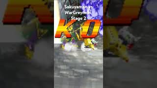 Digimon Rumble Arena Playstation 1 as Sakuyamon vs WarGreymon Stage 2 [upl. by Brier417]