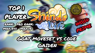 Shindo Life PVP 8  WOOD GOAT  Top 1 Shinobi [upl. by Nailil188]