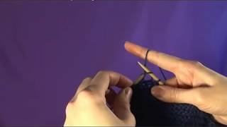 How to Knit Left Handed Using the Continental Method [upl. by Belia]