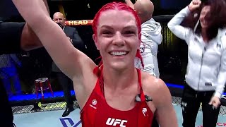 Gillian Robertson Octagon Interview  UFC Vegas 60 [upl. by Einaeg]