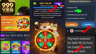 Register and Withdraw Gh95 or 10 Free from 999yes betting app [upl. by Emor]