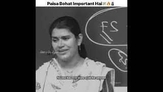 Pesa Bohat Important Hai 💸🙂  Babita Mam True Lines  Babita Mam Motivational Speech  motivation [upl. by Irfan]