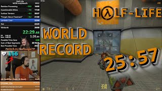 WORLD RECORD HalfLife in 2557 scriptless Speedrun [upl. by Nirred]