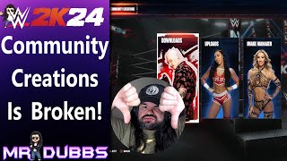 WWE2k24  Emergency Video Community Creations Doesnt Work [upl. by Aihtennek]