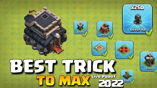 How To Easily Max Town hall 9 Th9 in 2022 Clash of clans [upl. by Boarer]