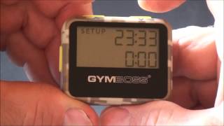 Gymboss Timer Setup and Operating Tips [upl. by Eynaffit938]